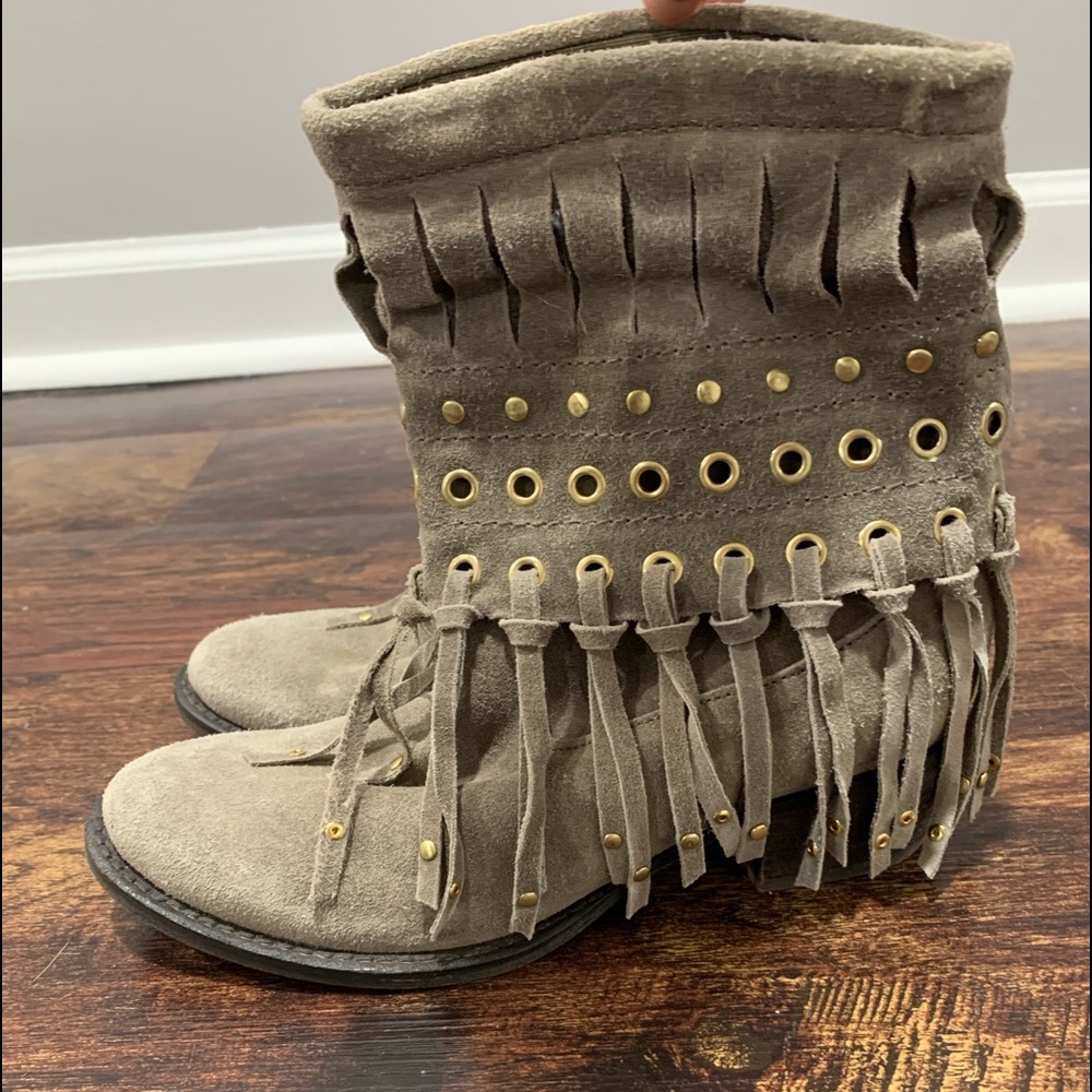 Guess Suede slouchy ankle boots